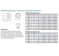 P2MB NUMATICS/AVENTICS SILENCER 1/4" BSPT MALE SINTERED BRONZE